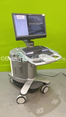 Siemens Acuson S2000 Flat Screen Ultrasound Scanner Model No10041461 *S/N 210598* **Mfd 2014** Software Version 500.1.074 (Powers Up)