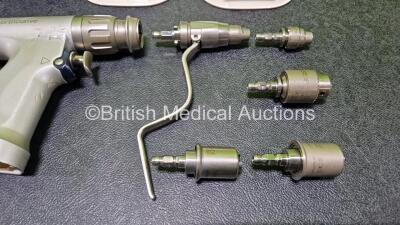 Job Lot Including 1 x deSoutter Medical Orthodrive Sagittal Saw Ref DBK-701 Handpiece, 1 x deSoutter Medical Orthodrive Rotary Ref MBQ-700 Handpiece with 1 x WQ-710 Wire/Pin Driver, 1 x Large AO/Synthes Ref 15490, 1 x Zimmer Ref 15460, 1 x Keyed Chuck Ref - 6