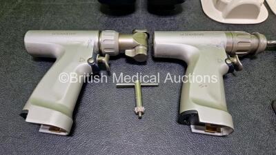 Job Lot Including 1 x deSoutter Medical Orthodrive Sagittal Saw Ref DBK-701 Handpiece, 1 x deSoutter Medical Orthodrive Rotary Ref MBQ-700 Handpiece with 1 x WQ-710 Wire/Pin Driver, 1 x CQ-700 Recip Saw, 1 x Large AO/Synthes Ref 15490, 1 x Hudson Ref 1553 - 6