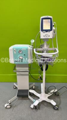 1 x Welch Allyn Spot Vital Signs LXi Monitor on Stand and 1 x Cheiron Victoria II Suction Unit on Stand (Both Power Up) *V8673 / 20110704764*