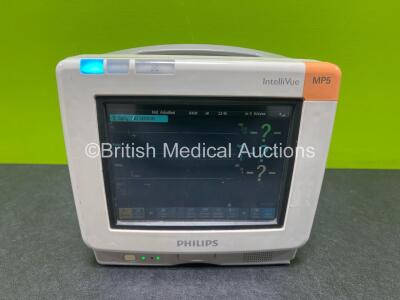 Philips IntelliVue MP5 Patient Monitors with NBP, Spo2 and ECG Resp Options (Powers Up)