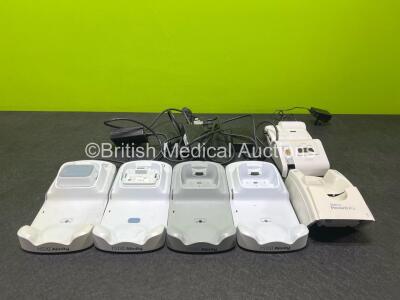 Job Lot Including 1 x i-STAT Printer, 1 x Martel Instruments MCP9819-065 Unit, 4 x i-STAT Alinity Base Stations, 2 x Rechargeable i-STAT Battery, 1 x MediSense Precision PCx Unit