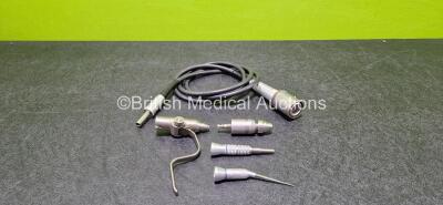 Job Lot Including 1 x Aesculap GA-176 Cable, 1 x Aesculap Attachment, 1 x Unknown Attachment, 1 x Stryker Pin Collet 4100-126-000 Attachment and 1 x Synthes 1.5Nm 511.770 Attachment