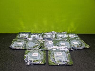 12 x Med Linket Ref X0016C Invasive Blood Pressure Cables *Mfd - 2020* (Like New in Packaging, Exp - 2025)