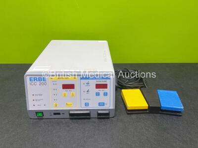 ERBE ICC 200 Electrosurgical Diathermy Unit (Powers Up) with Footswitch