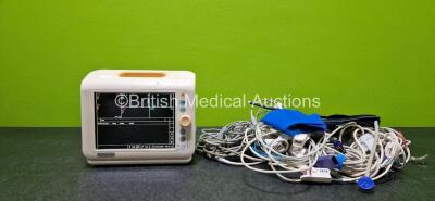 Job Lot Including 1 x Philips SureSigns VS3 Patient Monitor Including SpO2 and NBP Option (Powers Up) and Various Patient Monitoring Cables / Leads