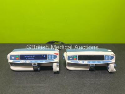 2 x Carefusion Alaris Guardrails Plus CC Syringe Pumps (1 x Power Up, 1 x Draws Power)