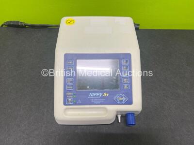 B&D Electromedical Nippy 3+ Ventilator (Powers Up) *SN 2016-26793*