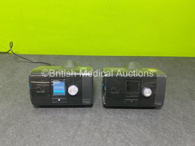 2 x ResMed Airsense 10 Autoset CPAPs (Both Power Up, 1 x Damaged Screen - See Photos) *SN 23211395974 / 23203473815*