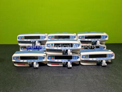 10 x Carefusion Alaris Guardrails Plus GH Syringe Pumps (6 x Power Up, 3 x Draw Power and 1 x No Power)