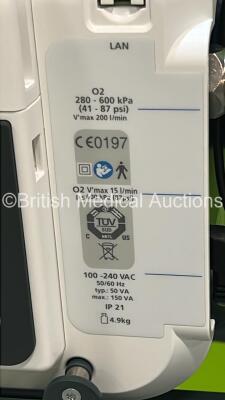 Hamilton Medical Hamilton-C1 Ventilator Ref 161001 Software Version 3.0.3 - Running Hours 2602 with Hamilton H900 Humidifier and Hoses (Powers Up) *S/N 14443* **Mfd 2018** - 7