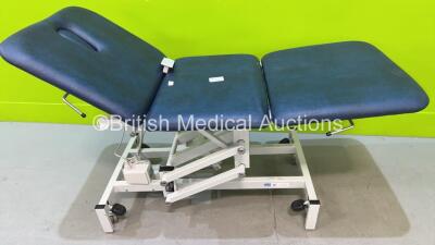 Plinth 2000 3-Section Electric Patient Couch with Controller (No Power) - 3