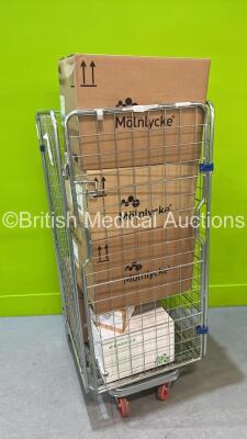 Job Lot of Consumables Including Molnlycke Hand and Foot Packs with Holloware, Mölnlycke Barrier Adhesive OP-Sheets and Mölnlycke Barrier Extremity Drapes *Cage Not Included*