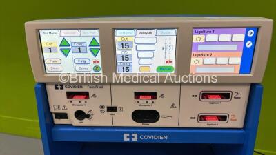 Valleylab ForceTriad Electrosurgical / Diathermy Unit Version 4.00 *Mfd 2014* on Stand with 1 x Dome Footswitch (Powers Up) *GL* - 2