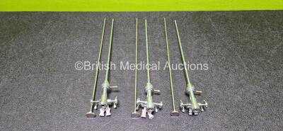 Job Lot Including 3 x Karl Storz 27026 EF Catheter Deflecting Mechanisms with 3 x Karl Storz 27021 O Trocars