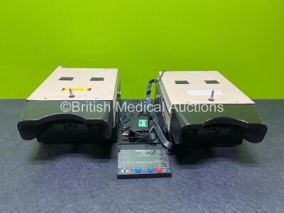 2 x Keystone View VS II Model Vision Screeners with 2 x Power Supplies and 1 x Control Pads in Carry Cases