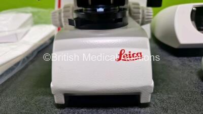 Leica DM750 Benchtop Microscope (Powers Up) with 2 x HC PLAN 10x/20 Eyepieces and 1 x HI PLAN 20x/0.40 PH 1 Optic - 4