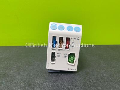 GE Type E-PRESTN-00 Module with ECG, SpO2, T1, T2, P1, P2 and NIBP Options