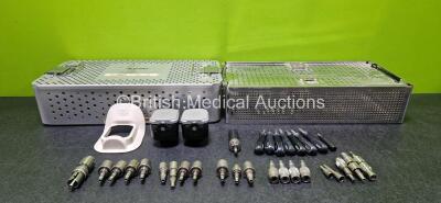 Job Lot Including 1 x deSoutter Medical Aseptic Battery Shield, 2 x deSoutter Medical Aseptic Battery Housings, 1 x Hall PowerPRO PRO2041 Attachment, 4 x deSoutter Medical Zimmer Ref 15460, 4 x deSoutter Medical Hudson Chuck, 1 x deSoutter Medical CQ-700 