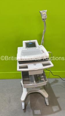 GE MAC3500 ECG Machine on Stand with ECG Leads (Powers Up) ***CI193***