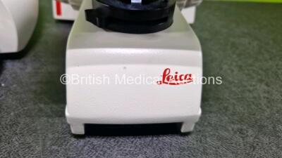 Leica DM750 Benchtop Microscope (Powers Up) with 2 x HC PLAN 10x/20 Eyepieces and 1 x HI PLAN 20x/0.40 PH 1 OpticV - 3