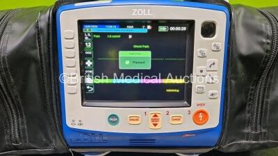 Zoll X Series Monitor/Defibrillator Application Version 02.34.05.00 Including Pacer, ECG, SPO2, NIBP, CO2 and Printer Options with 2 x Sure Power II Li-Ion Batteries *Both Flat* (Powers Up with Stock Battery - Stock Battery Not Included, Missing Badge and - 4