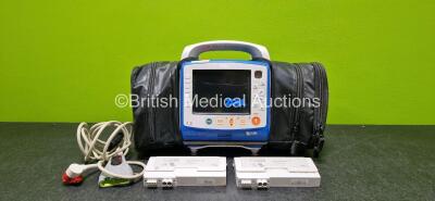 Zoll X Series Monitor/Defibrillator Application Version 02.34.05.00 Including Pacer, ECG, SPO2, NIBP, CO2 and Printer Options with 2 x Sure Power II Li-Ion Batteries *Both Flat* and 1 x Paddle Lead (Powers Up with Stock Battery - Stock Battery Not Include