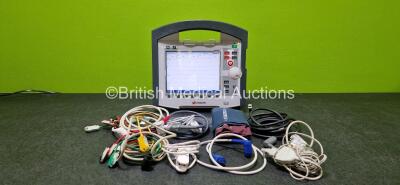 GS Corpuls3 Slim Defibrillator Ref : 04301 (Powers Up) with Corpuls Patient Box Ref : 04200 (Powers Up) with Pacer, Oximetry, ECG-D, ECG-M, CO2, CPR, NIBP and Printer Options with 4 and 6 Lead ECG Leads, CPR Cable, CO2 Cable with TG-121T Cable, Hose with