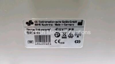 GS Corpuls3 Slim Defibrillator Ref : 04301 (Powers Up) with Corpuls Patient Box Ref : 04200 (Powers Up) with Pacer, Oximetry, ECG-D, ECG-M, CO2, CPR, NIBP and Printer Options with 4 and 6 Lead ECG Leads, CPR Cable, CO2 Cable with TG-121T Cable, Hose with - 13