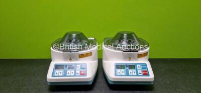 2 x Hettich Zentrifugen EBA 20 Centrifuges Ref 2002 (Both Power Up)