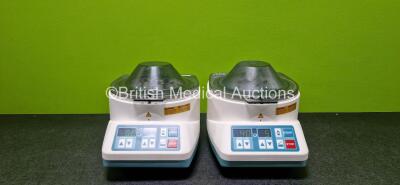 2 x Hettich Zentrifugen EBA 20 Centrifuges Ref 2002 (Both Power Up and 1 x Damaged Power Supply Connector- See Photo)