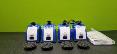 4 x VWR Analogue Vortex Mixers *All Foreign Plugs* (All Power Up)