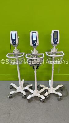 3 x Welch Allyn Spot Vital Signs Monitors with 2 x Power Supplies (All Power Up) *GL*