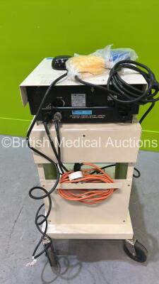 ConMed Aspen Excalibur Plus PC Electrosurgical / Diathermy Unit on Stand with Dual Footswitch and Dome Footswitch (Powers Up) *S/N 00EGE093* - 4