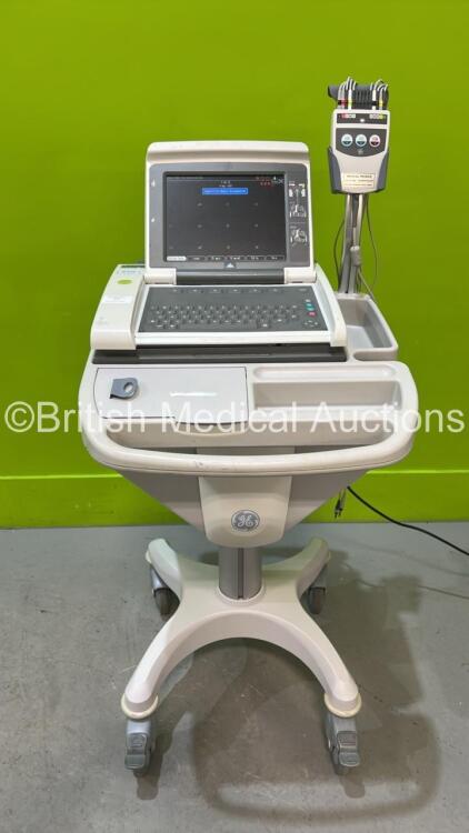 GE MAC 5500 ECG Machine on Stand (Powers Up - Missing Button Cover (Powers Up) *S/N SCD0705729PA*