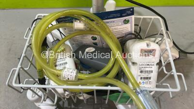 LiDCO Unity Hemodynamic Monitor Ref HM-92-01 on Stand with Various Accessories (Powers Up) **CD183** - 3