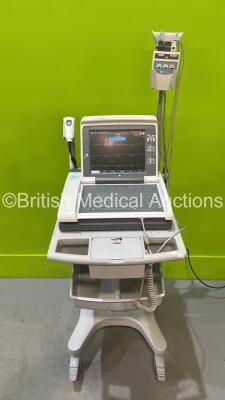 GE MAC 5500 HD ECG Machine on Stand with ECG Leads (Powers Up) *S/N SKJ18410030PA*