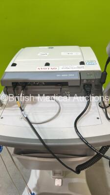 GE MAC 5500 HD ECG Machine on Stand with ECG Leads (Powers Up) *S/N SKJ18410030PA* - 5