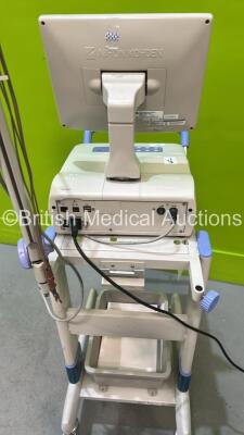 Nihon Kohden Cardiofax V 1550K ECG Machine on Stand with 10 Lead ECG Leads (Powers Up) *GL* - 5