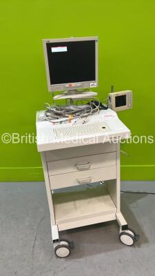 Schiller CS-200 Stress Test Machine with BP-200 PLus Monitor, Selection of ECG Leads and Cables (Powers Up) *S/N 030.03903* **A/N NA** ***IR247***