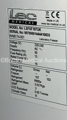 Lec Medical Lab Freezer (No Power) - 3