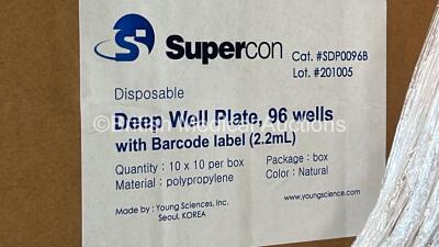 Pallet of 20 Boxes of Supercon Deep Well Plate 96 Wells - 4