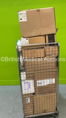 Job Lot of Consumables Including Cotton Wool Balls, Hand Gel and Blue Shoe Coverings *Cage Not Included* - 3