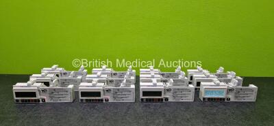 12 x CME Medical T34 Ambulatory Syringe Pumps (All Power Up with Stock Battery - Stock Battery Not Included, All Require Service and 1 x Error - See Photo)