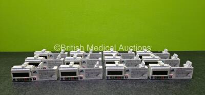 12 x CME McKinley T34 Syringe Pumps (All Power Up with Stock Battery - Stock Battery Not Included, 1 x Missing Battery Cover and All Require Service - See Photo)