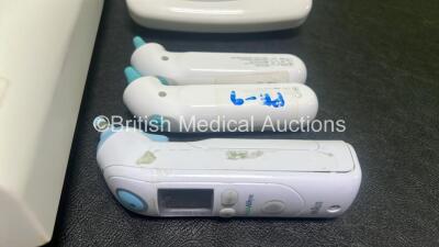 Mixed Lot Including 1 x AND Digital Blood Pressure Monitor UA-767, 1 x Seca Weighing Scale, 8 x B.Braun Welch Allyn Thermometers, 2 x Braun Thermoscan Units - 3