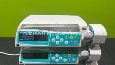 4 x B.Braun Perfusor Space Syringe Pumps (All Power Up) with 2 x Pole Clamps *SN 178023 / 177906 / 178076 / 178118* - 2