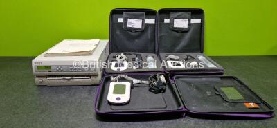 Mixed Lot Including 1 x Sony Color Video Printer UP-55MD (Powers Up) and 3 x Exogen Ultrasound Bone Healing Systems in Cases (No Power)