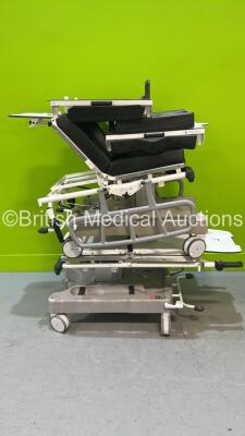 2 x Huntleigh Nesbit Evans Hydraulic Patient Trolleys (Hydraulics Tested Working)