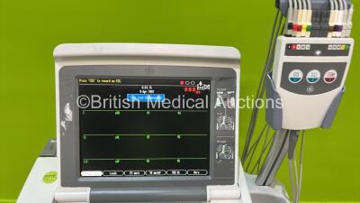 GE MAC 5500 ECG Machine on Stand with ECG Leads (Powers Up) *S/N SCD08091860PA* - 3